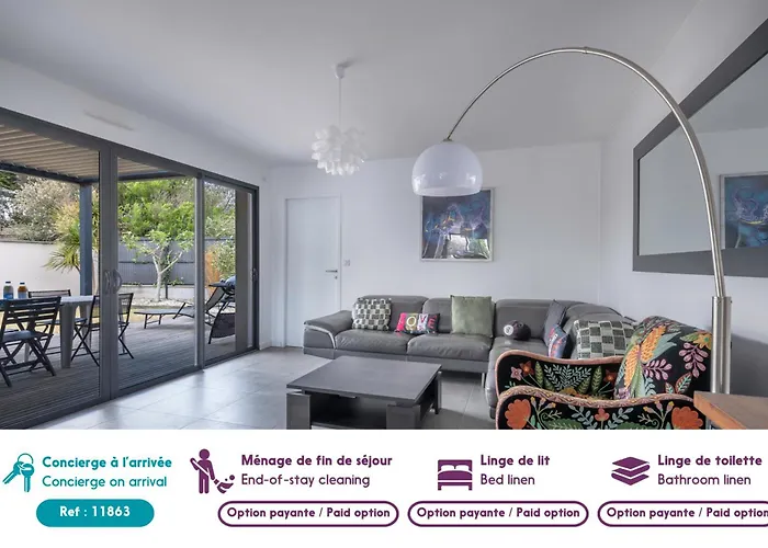 別荘 Maison 3 Avec Beau Jardin A ゲランド